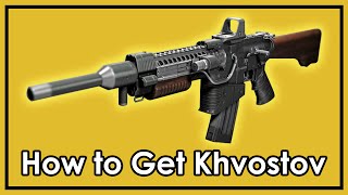 Destiny Rise of Iron How to Get The Exotic Khvostov 7G0X Weapon Part Locations [upl. by Nwaf]