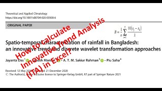 How to calculate Innovate Trend Analysis ITA using excel [upl. by Arimay788]