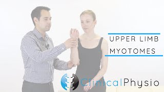 Upper Limb Myotomes  Clinical Physio [upl. by Aryam]