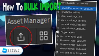 How To BULK IMPORT Meshes In Roblox Studio [upl. by Ateiluj]