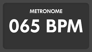 65 BPM  Metronome [upl. by Notniw]