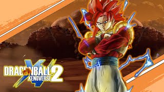 NEW FighterZ SSJ4 Gogeta moveset in Dragon Ball Xenoverse 2 MOD wCustom Skills [upl. by Jenesia685]