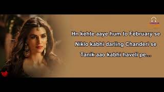 Aao Kabhi Haveli Pe Lyrics Badshah Nikhita Gandhi amp Sachin Jigar Stree [upl. by Attenna]