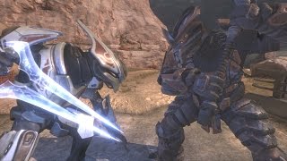 Halo Reach AI Battle  Sword Elites vs Brute Chieftains [upl. by Eugatnom]