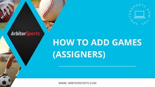 How To Add Games Assigners [upl. by Oileduab]