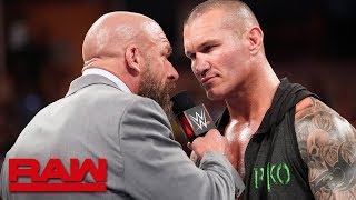 Triple H and Randy Orton meet before WWE Super ShowDown Raw June 3 2019 [upl. by Hoffert343]