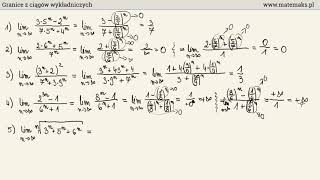 Granice z ciągów wykładniczych [upl. by Alameda584]