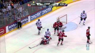 IIHF WC 2012 CANSVK 34 QF 33 HD [upl. by Naelopan]