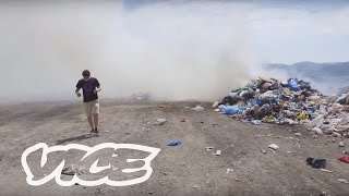 The Illegal Trash Volcano Burning in Kalymnos [upl. by Llaccm]