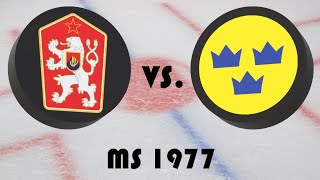 Mistrovství světa v hokeji 1977  Finále  Československo  Švédsko [upl. by Lednem]