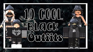 11 COOL BLACK ROBLOX OUTFITS FOR BOYS AND GIRLS [upl. by Lorre655]