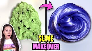 LELIJKE SLIJM van DE ACTION MAKEOVER CHALLENGE  Slime Monday [upl. by Afatsom]