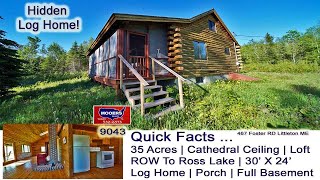 Log Homes For Sale In Maine Video  Maine Real Estate MOOERS REALTY 9043 [upl. by Ogeid200]