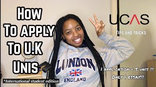 How to Apply to UK 🇬🇧 Universities  UCAS  Step by Step  International Student Edition [upl. by Zirtaeb]