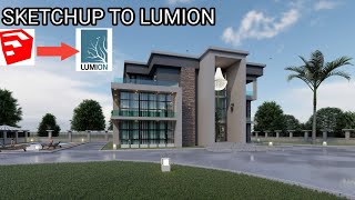 How to import Sketchup to Lumion  Lumion tips and Tricks Sketchup 2021 [upl. by Rhodia]