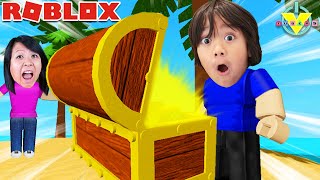 Ryan Builds a Boat in Roblox Lets Play Build a Boat with Ryans Mommy [upl. by Carbone]