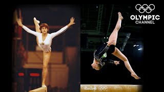 Balance Beam Through The Years  Olympic Memories [upl. by Aneetsyrk]