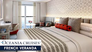 Oceania Vista  French Veranda Stateroom  Full Walkthrough Tour amp Review 4K [upl. by Pettiford]