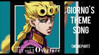 Giornos Theme Song  Meme part [upl. by Tnafni]