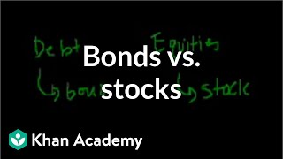 Bonds vs stocks  Stocks and bonds  Finance amp Capital Markets  Khan Academy [upl. by Kliment]