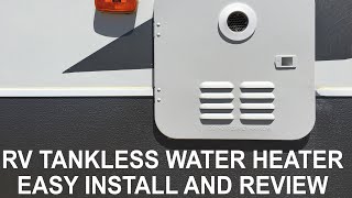 RV Tankless Water Heater Easy Install and Review [upl. by Aisul]