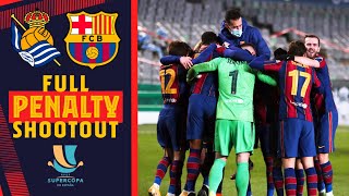 🧤 FULL PENALTY SHOOTOUT of the Spanish Super Cup Real Sociedad 11 Barça 🧤 [upl. by Marcoux18]