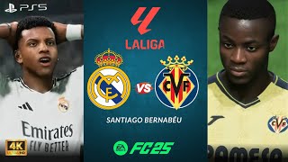 FC 25  Real Madrid vs Villarreal  La Liga Match 2425 Full Match at Santiago Berbabéu  PS5™ [upl. by Oiraved]