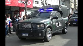 Desfile GNA PFA GAD Motorizada Bomberos PBA e Infantería en Junín [upl. by Eardnoed]