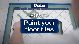 How to paint your floor tiles  Dulux Renovation Range [upl. by Magee]