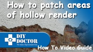 Repairing and patching rendered walls [upl. by Kayle]