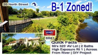 B1 Zoned Commercial Lot  Restore 20 North ST Houlton ME Home MOOERS REALTY 8881 [upl. by Taffy]