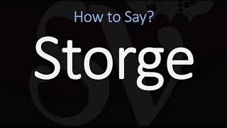 How to Pronounce Storge CORRECTLY LOVE Meaning amp Pronunciation [upl. by Yerrot88]