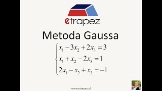 Metoda Gaussa  07 eTrapez [upl. by Esiole611]