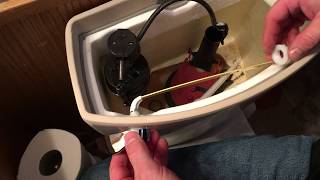 How To Replace A Toilet Flush Lever Handle [upl. by Shreve]