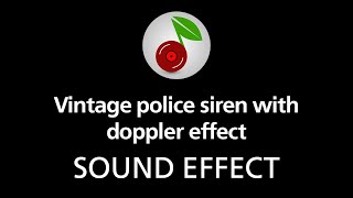 🎧 Vintage police siren with doppler effect SOUND EFFECT [upl. by Jojo536]