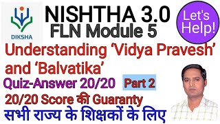 NISHTHA 30 FLN Module 5 Answers in english  nishtha 30 module 5 quiz answers  module 5 answer [upl. by Snowman]