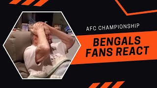 Bengals Fans React to AFC Championship Compilation [upl. by Encratis]