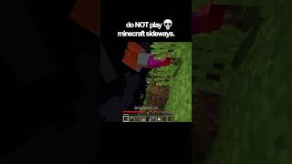 do NOT play minecraft sideways [upl. by Daryle]