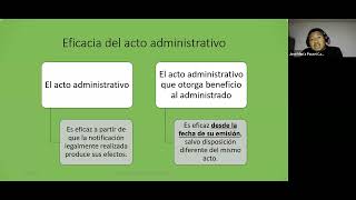 NOTIFICACIÓN Y EFICACIA DEL ACTO ADMINISTRATIVO [upl. by Orlina]