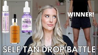 Isle of Paradise Tanning Drops vs Tan Luxe vs Tanologist amp How to Apply Self Tan Drops Flawlessly [upl. by Esdnil]