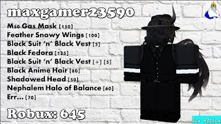 20 Roblox Black Outfits [upl. by Radmen]