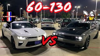 60130 Test Camaro SS vs Challenger Scatpack  Heres the proof [upl. by Aropizt]