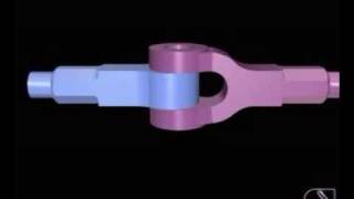 knuckle joint assembly Machine Drawing Joints [upl. by Hymen255]