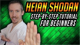 Shotokan Kata  Heian Shodan StepByStep [upl. by Encrata]