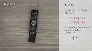 Universal Remote Control – URC 7980 Smart Control – how to setup a Macro [upl. by Ytsirhc]