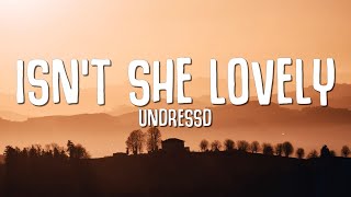 UNDRESSD  Isnt She Lovely Lyrics [upl. by Shaum131]