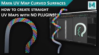 Maya UV Mapping How to Unwrap Curved Surfaces [upl. by Esidnak81]