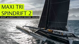 This giant 40knot trimaran is out to smash the round the world record [upl. by Etnomed]