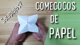 COMO HACER UN COMECOCOS SACAPIOJOS DE PAPEL [upl. by Eelik]