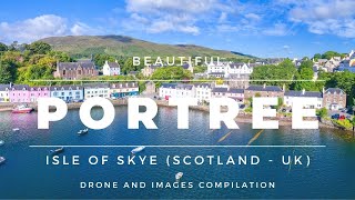 Portree Isle of Skye  Scotland UK  Staycation Ideas  Drone Footage and Images Compilation [upl. by Itsud]